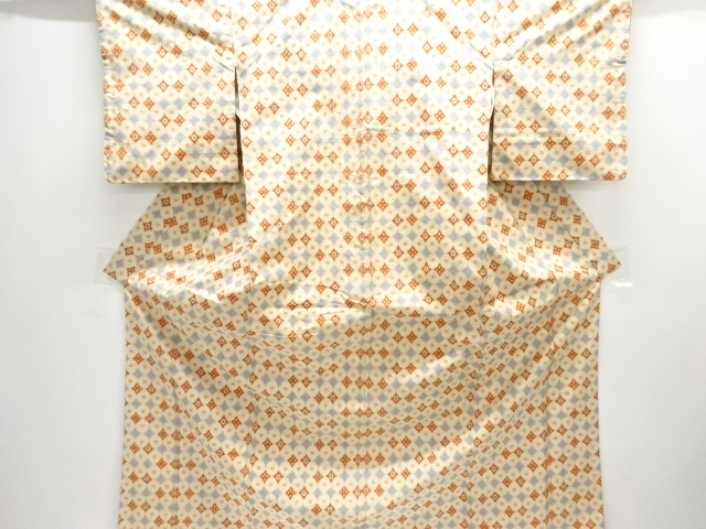 JAPANESE KIMONO / TSUMUGI / WOVEN ABSTRACT